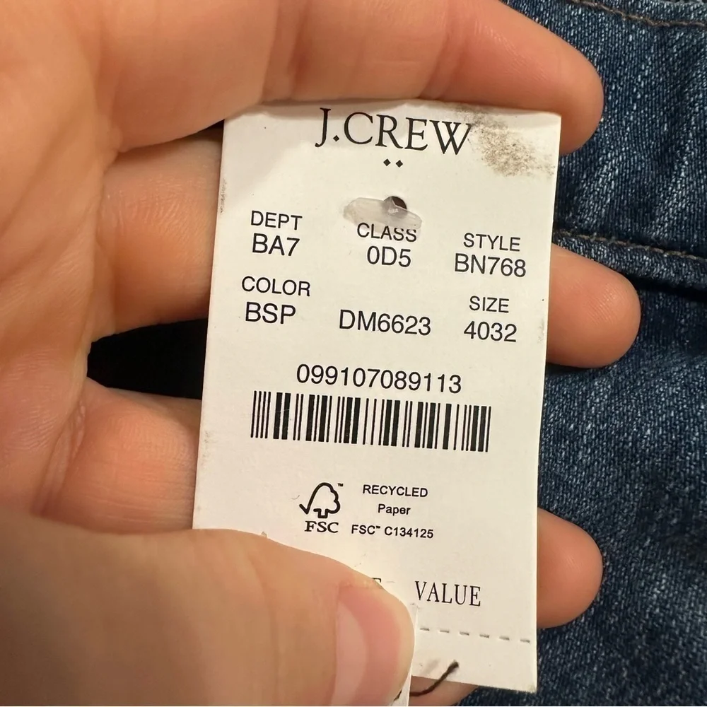 J crew Slim-fit jean in vintage flex blue spruce